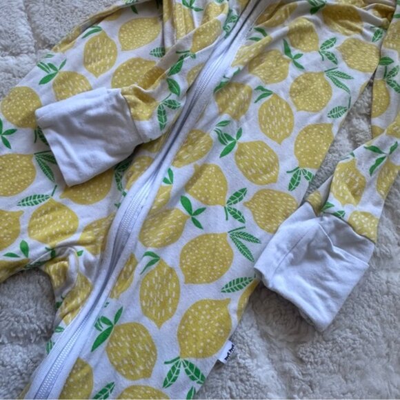 Little Sleepies | "Lemons" Bamboo Viscose One Piece Zippy | Size 12-18 Months - Picture 5 of 9